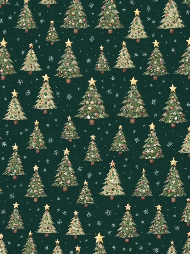 christmas tree wall paper