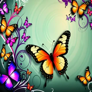 background wallpaper butterfly