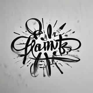 thank you in black and white