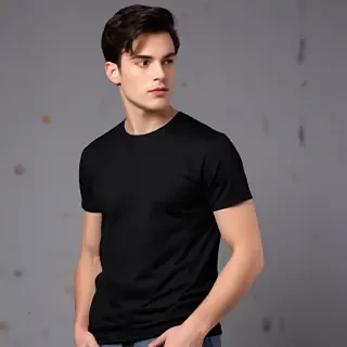 mockup tshirt black