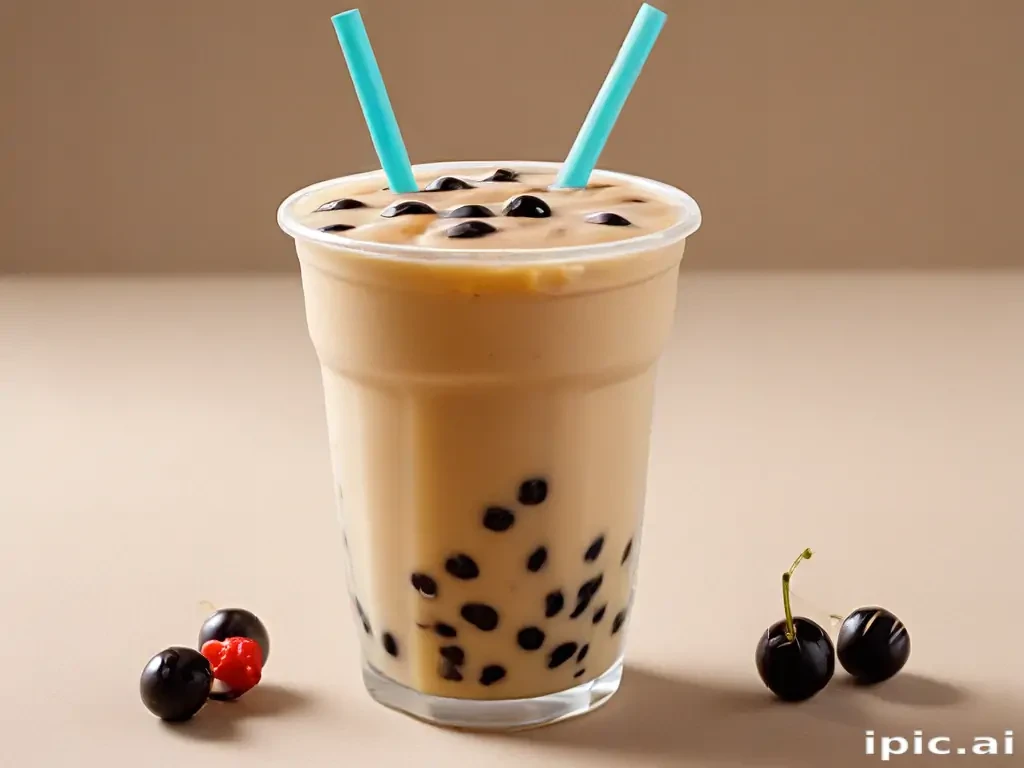 milk tea boba wallpaper