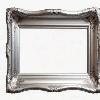 silver picture frame png