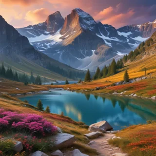aesthetic mountain wallpaper