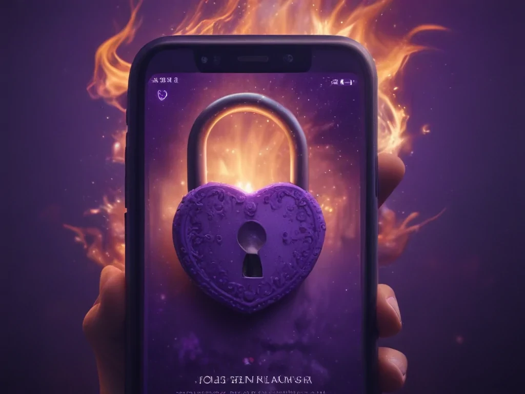 purple lock screen