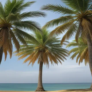 palm trees transparent