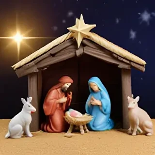 free christmas nativity scene