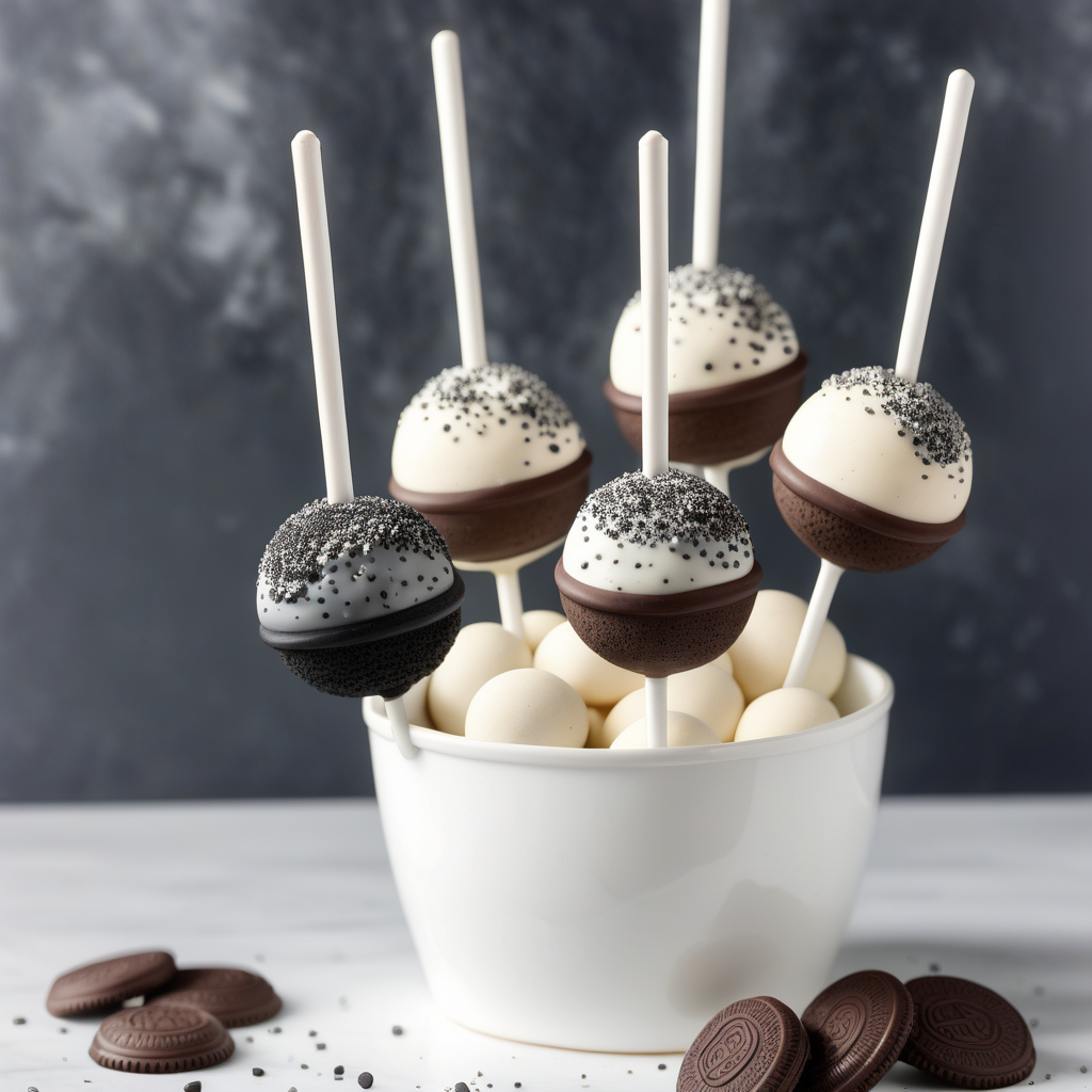 cookies and cream cake pop