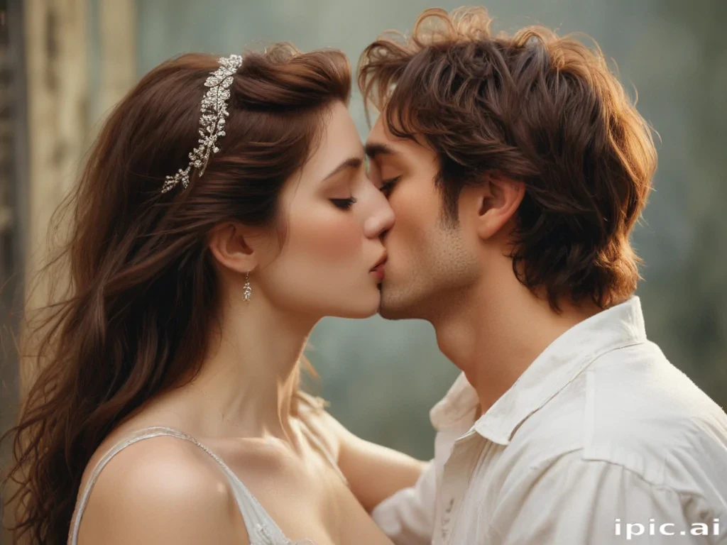 kissing aesthetic