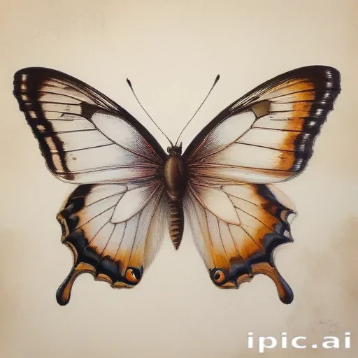 pictures of drawings of butterflies