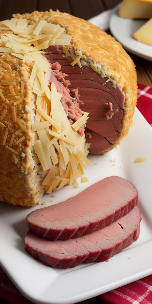 cheese ball with corned beef