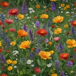 wildflowers transparent background