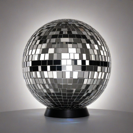 transparent disco ball