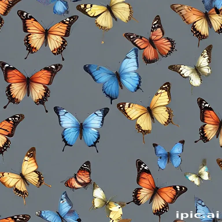 butterflies transparent