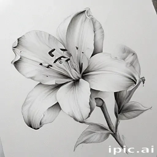 flower drawings pencil
