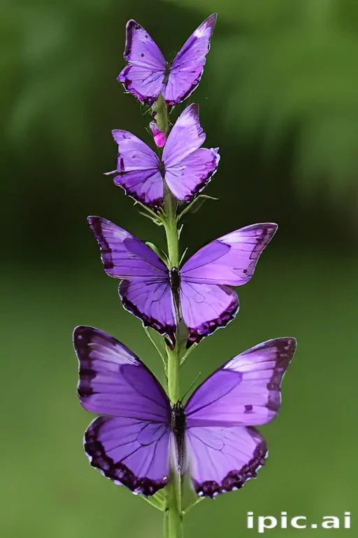 purple butterflies