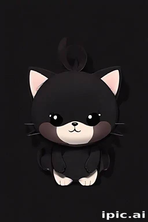 black wallpaper cute