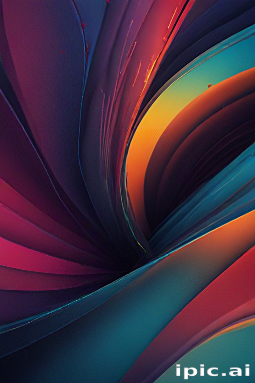 Vibrant Abstract Waves of Color Creating a Dynamic Visual Experience