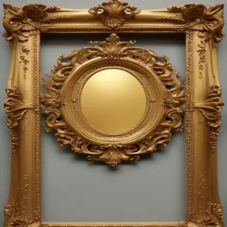 fancy gold frame