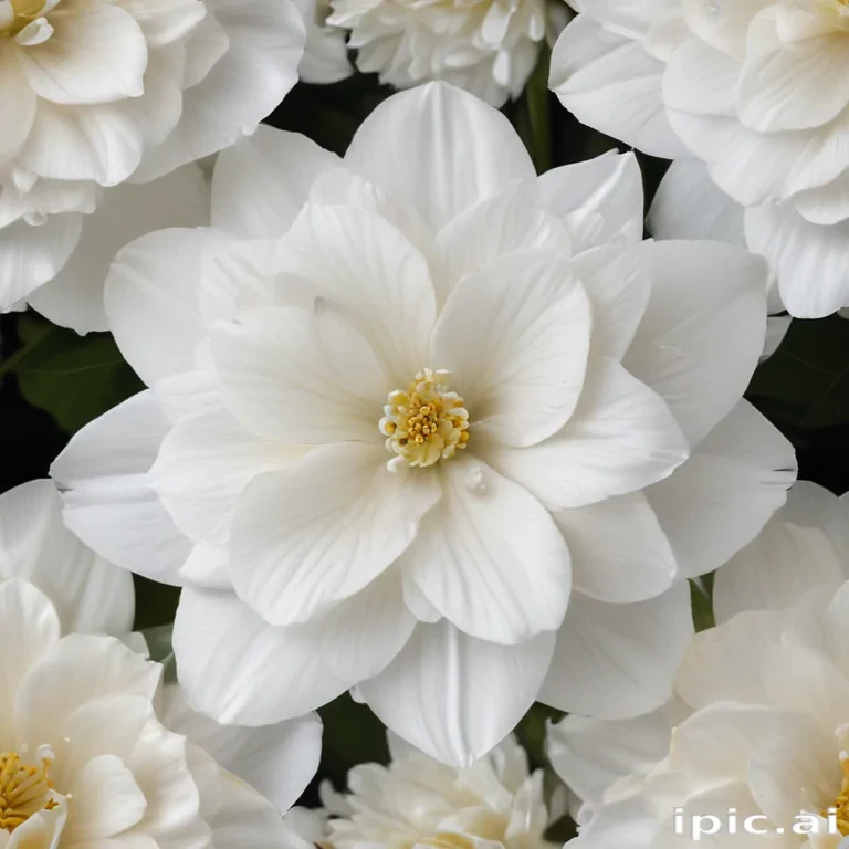 white flower transparent