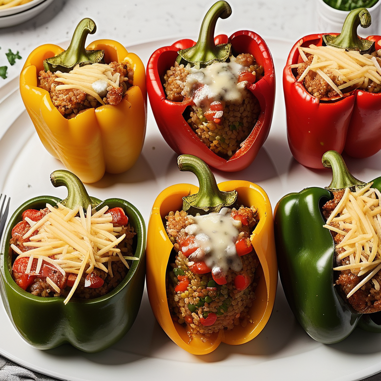 what do you serve with stuffed peppers