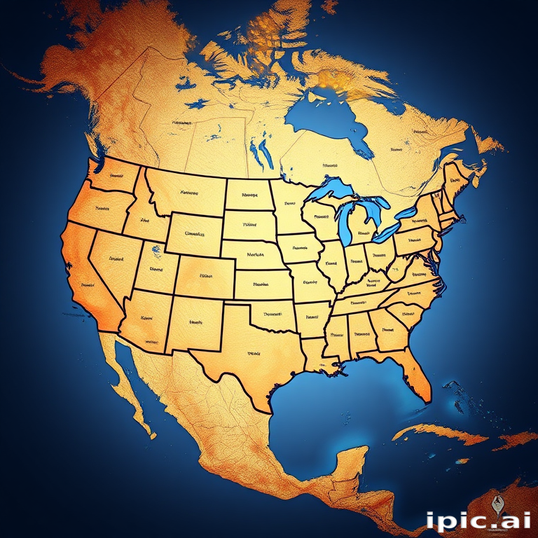 map of usa states
