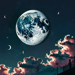 aesthetic moon wallpaper