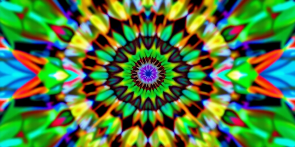 Create a high-resolution image of a creative abstract design with vivid colors and shapes, using a DSLR camera with a 50mm lens, aperture set to f/2.8, ISO 100, shooting from a slightly elevated angle to achieve depth and clarity.