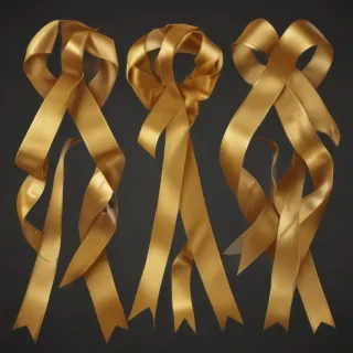 gold ribbon clipart