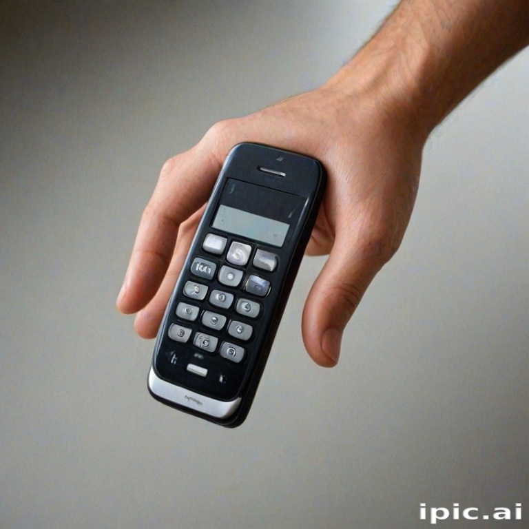 phone with hand
