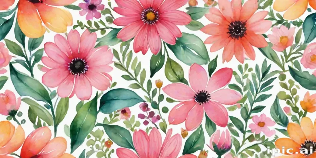 background watercolor flowers