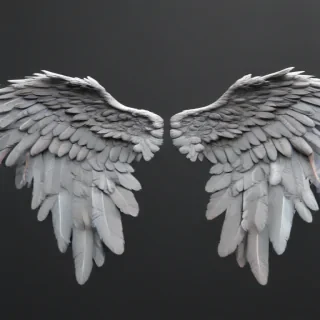 realistic angel wings png