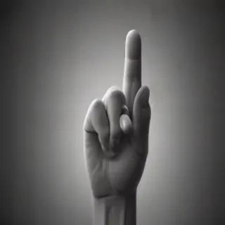 middle finger background