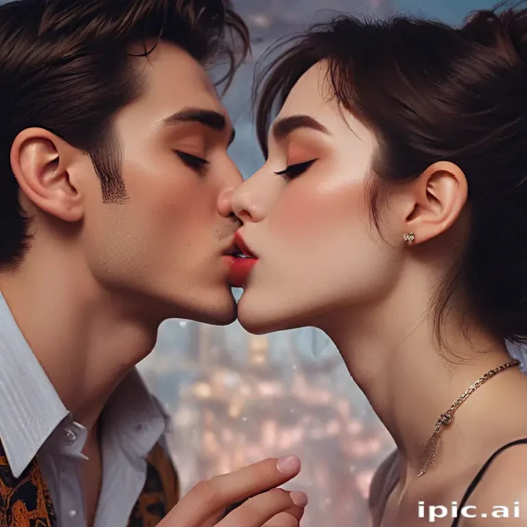aesthetic kiss