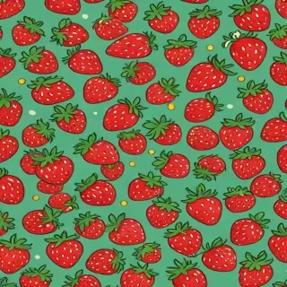 cute strawberry background