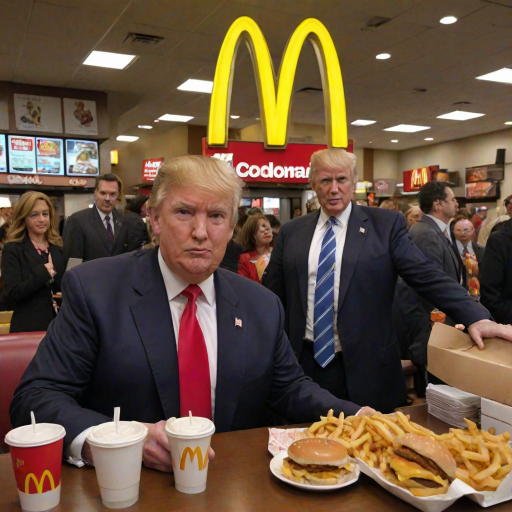 donald trump at mcdonalds
