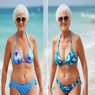 grandma in bikini
