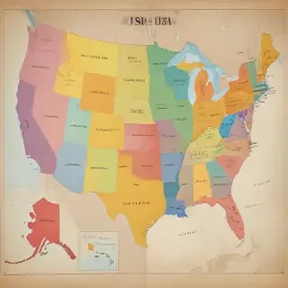 map of usa states