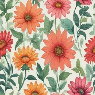 flower drawings color