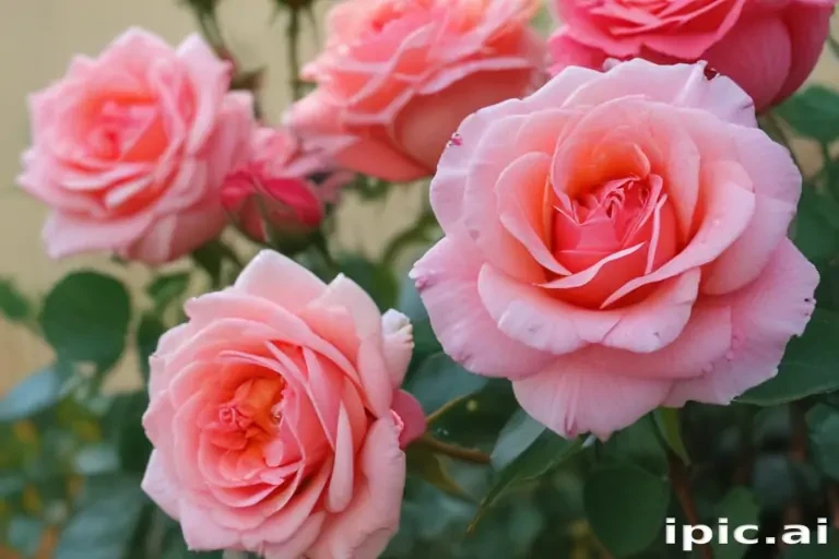 roses in background