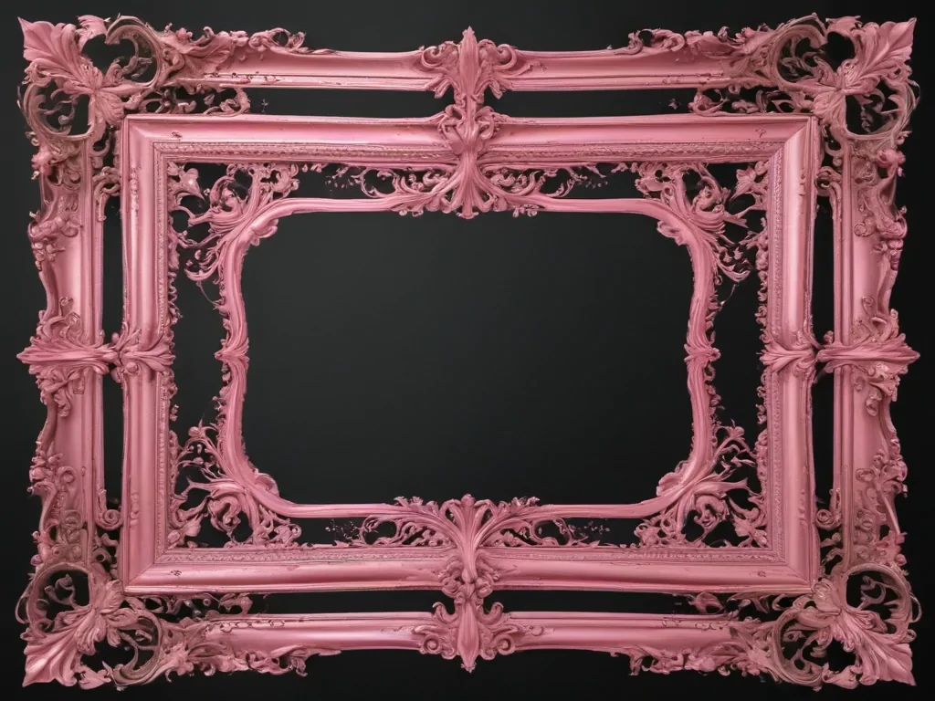 pink frame png