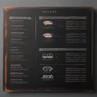 menu mock up