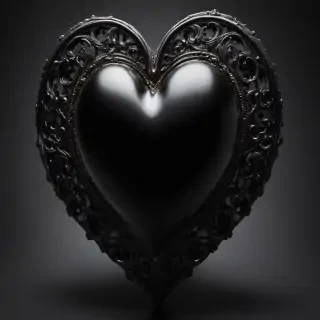 black heart image