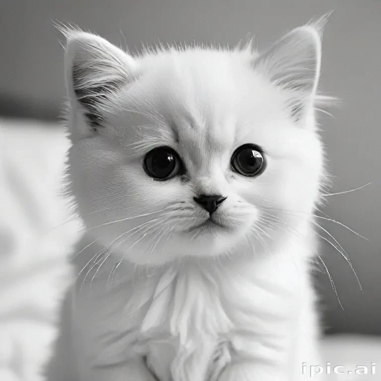 black and white cute