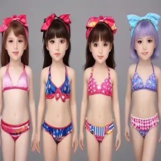 kids bikini ai