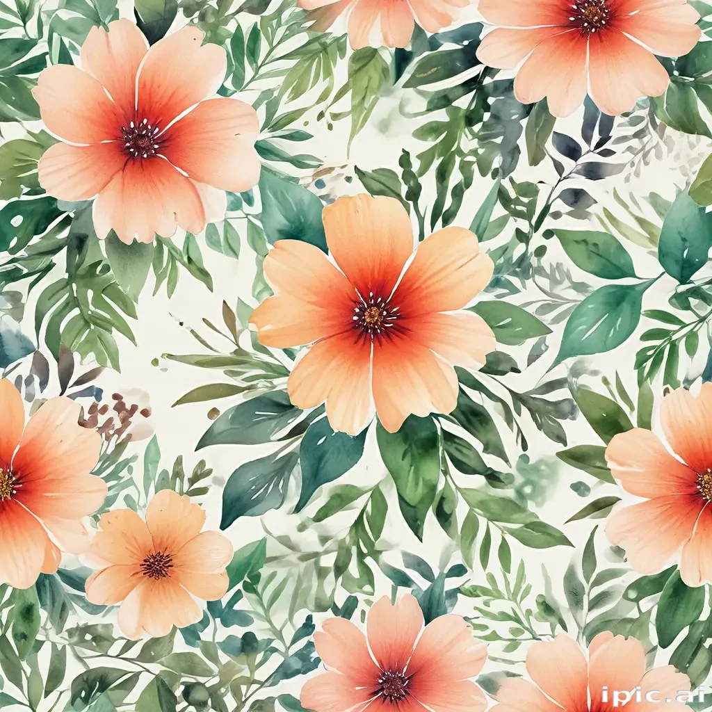 flower watercolor background
