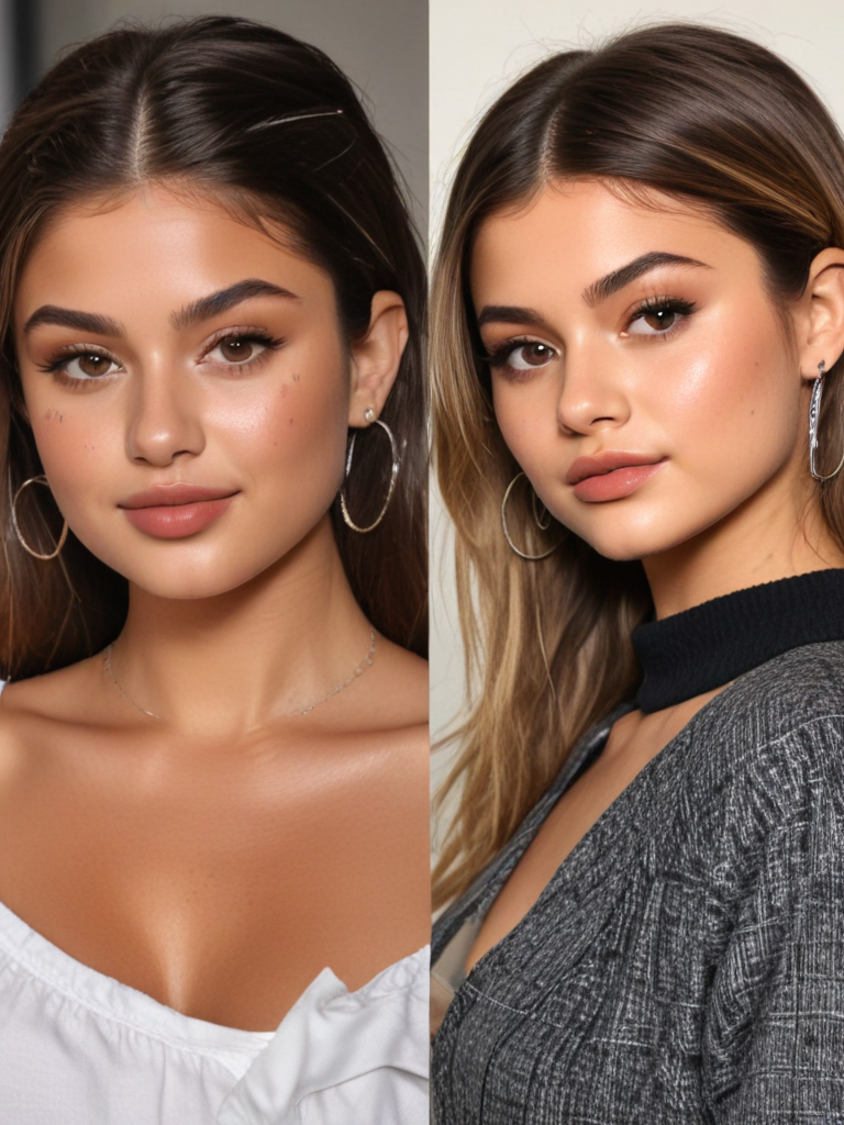 hailey bieber selena gomez copying