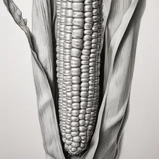 corn drawing