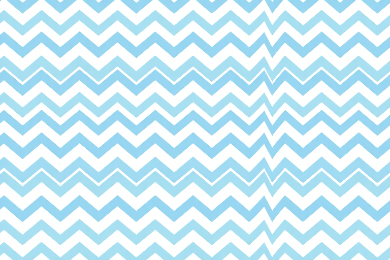 Create a seamless patterned background featuring alternating zigzag lines in varying shades of blue and white, shot with a Canon EOS 5D Mark IV, aperture f/8, ISO 100, 50mm lens, in landscape orientation for enhanced clarity and detail.