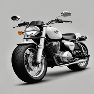motorcycle clipart black and white