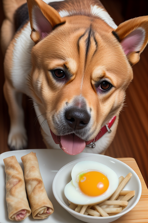 can dogs eat egg rolls